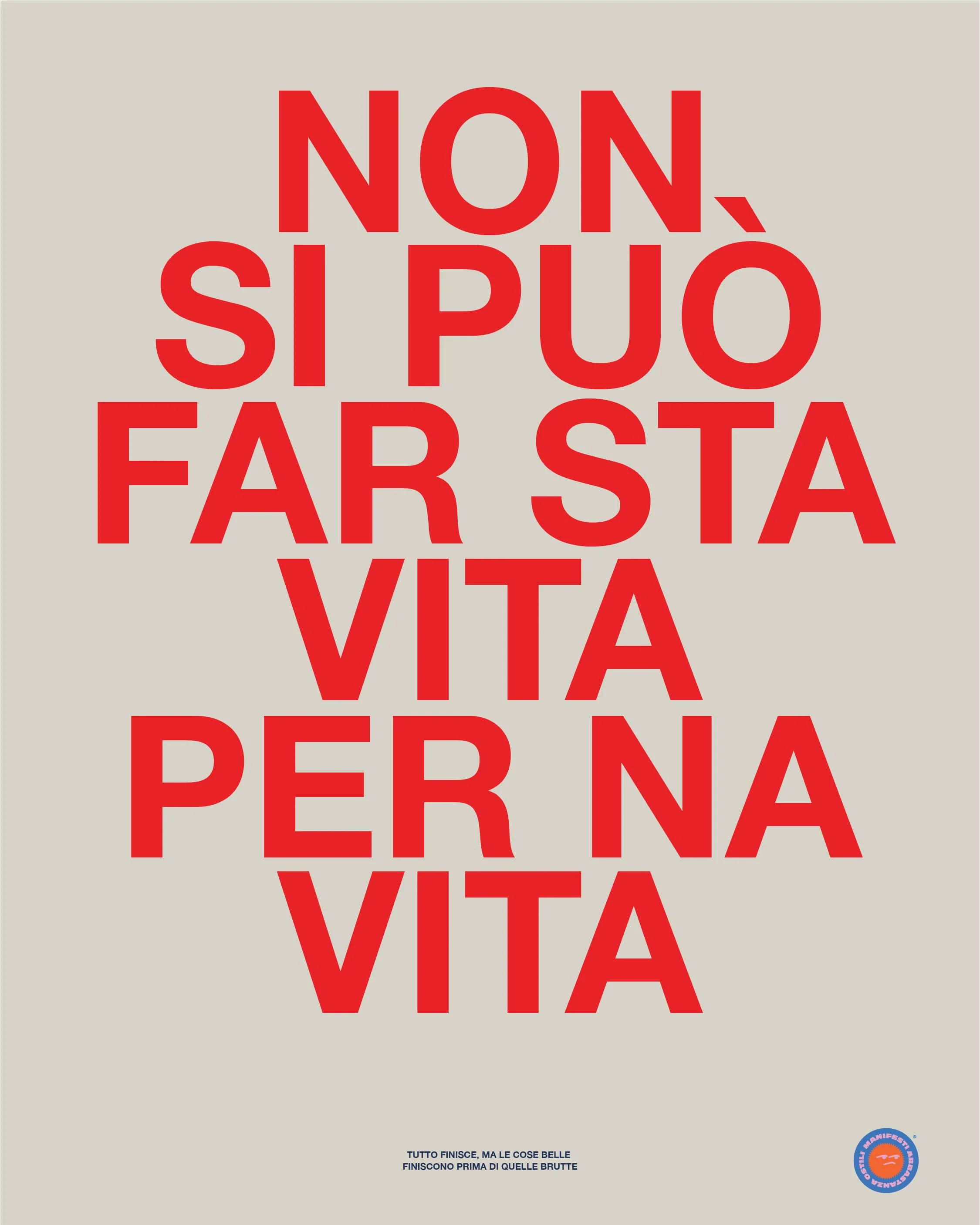 Maglietta - Non si può far sta vita per na vita - Image 3